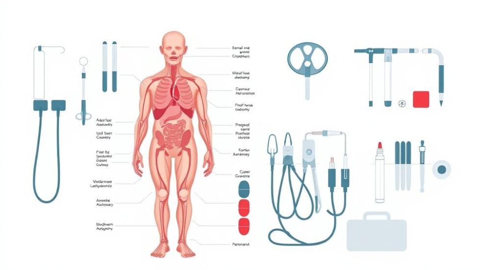 Bademcik kisti nedir - hasta belirti gosterimi ve anatomik kesit illustrasyonu
