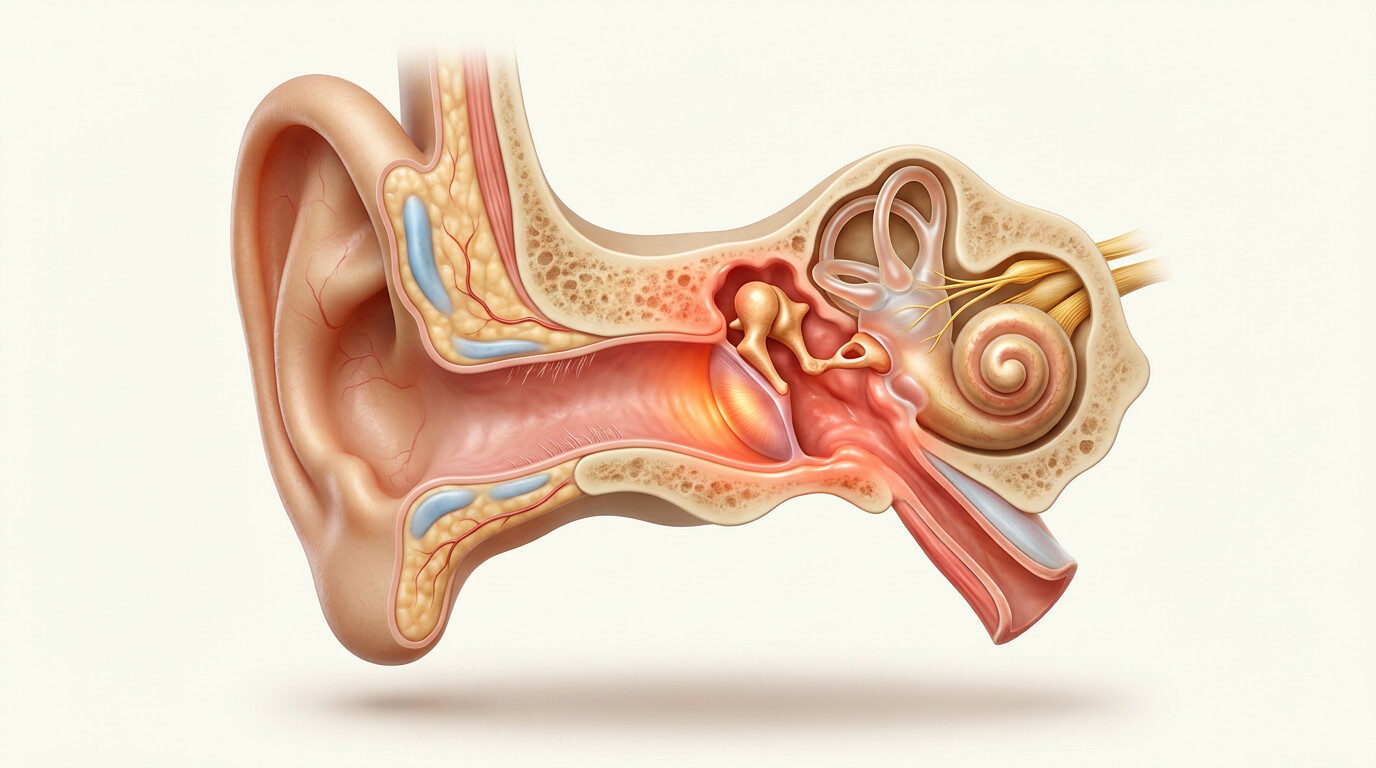 Kulak enfeksiyonu - kulak anatomisi orta kulak iltihabı görseli
