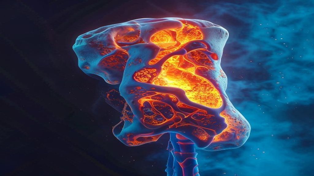 Kahve vertigoyu tetikler mi - medikal atlas stilinde anatomik kesit illustrasyonu
