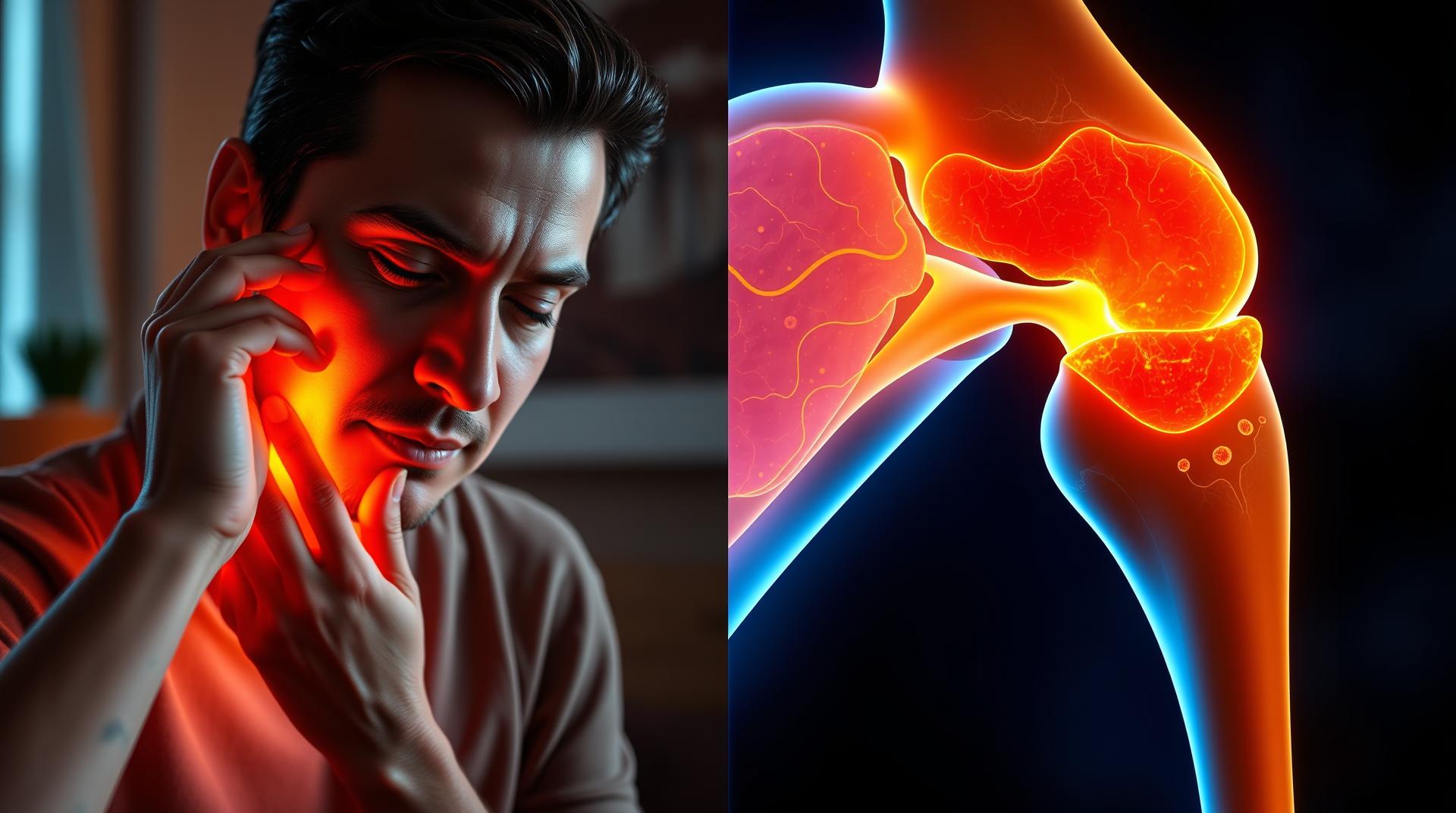Boğaz tedavisi - hasta belirti gosterimi ve anatomik kesit illustrasyonu