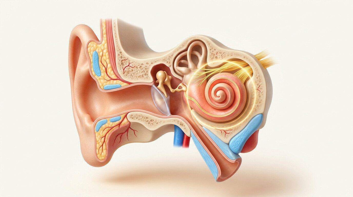 Kulak uğultusu - iç kulak koklea anatomisi