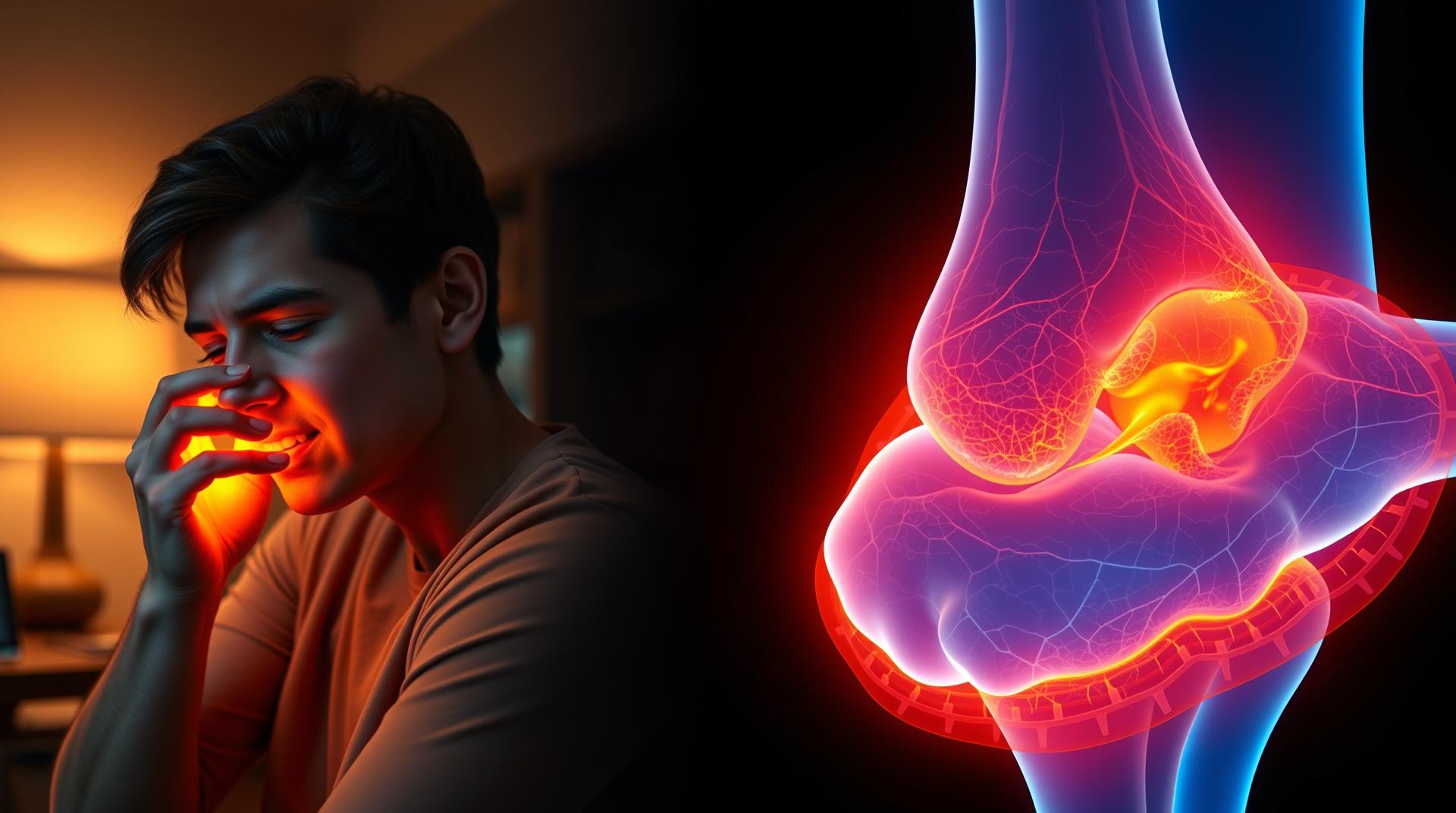 Işitme kaybı - hasta belirti gosterimi ve anatomik kesit illustrasyonu