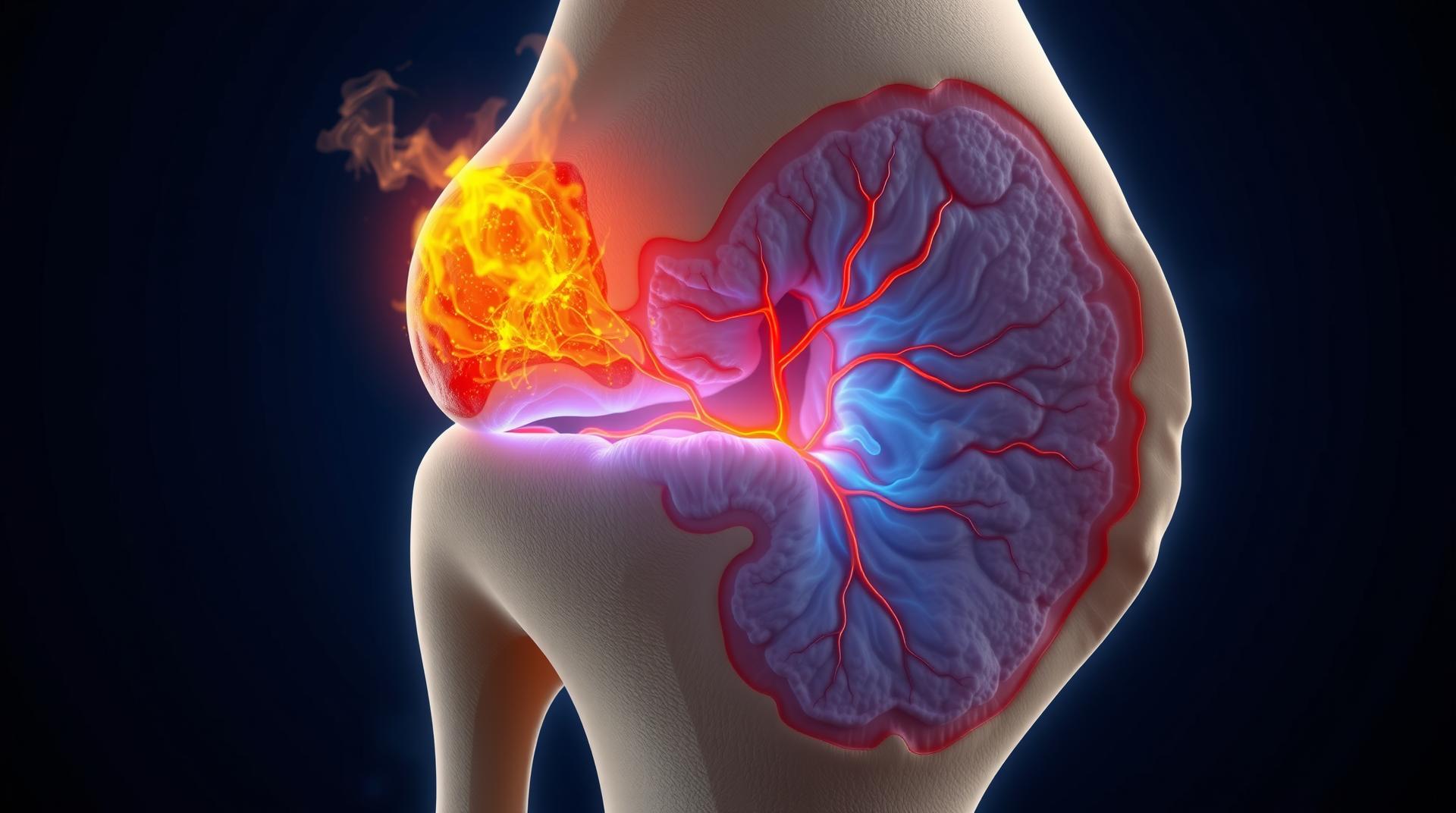 Kronik sinüzit - medikal atlas stilinde anatomik kesit illustrasyonu