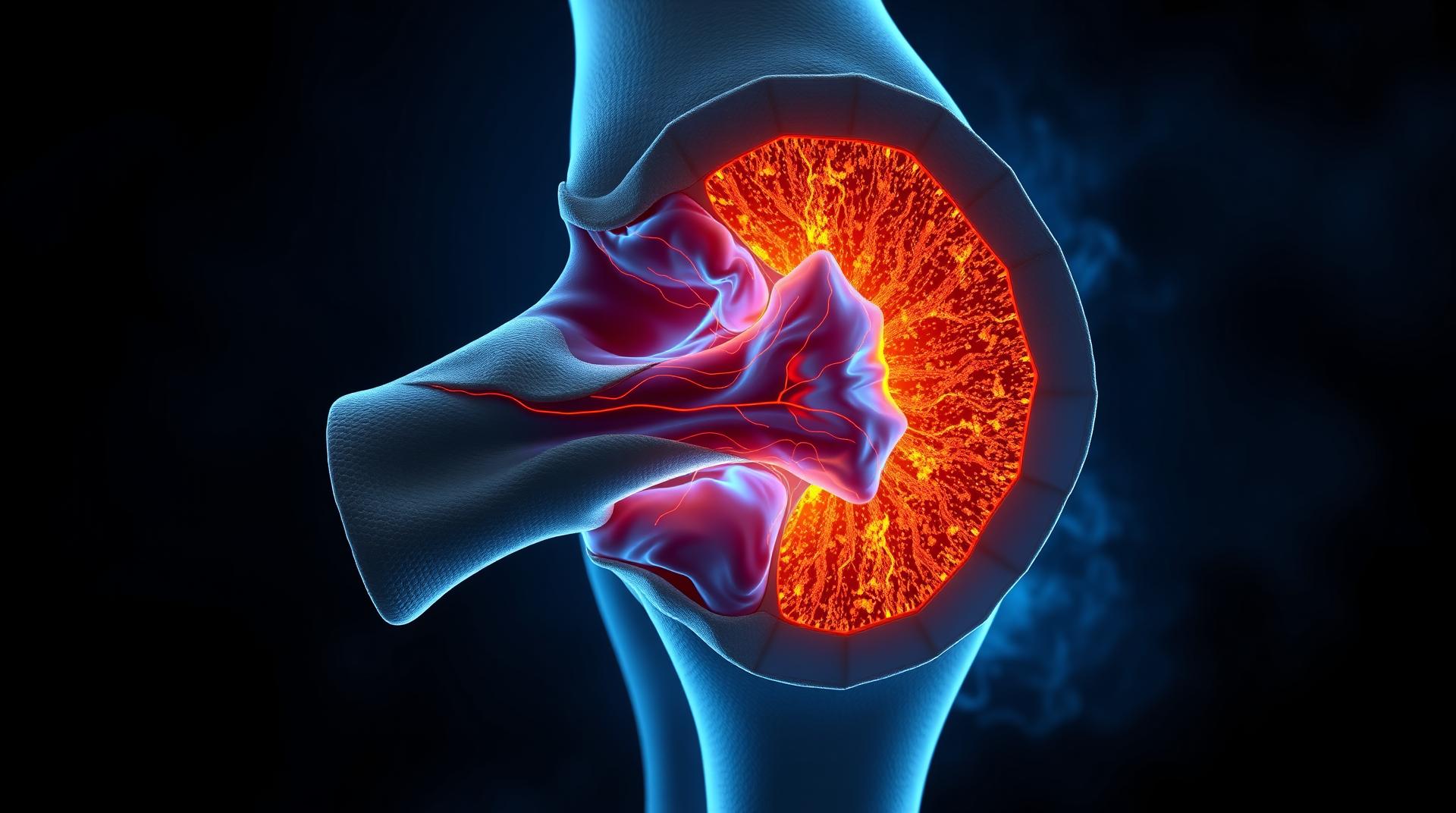 Orta kulakta sıvı - medikal atlas stilinde anatomik kesit illustrasyonu