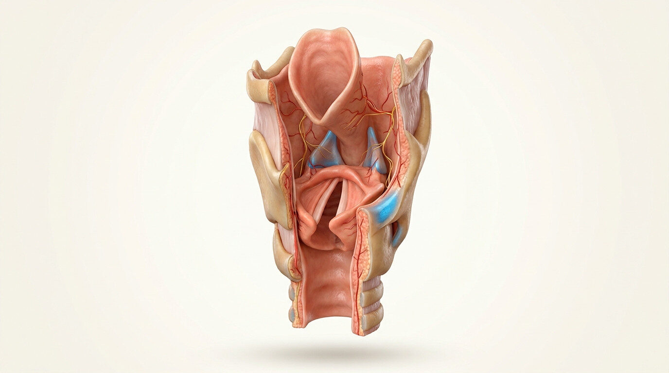 Boğazda kuruluk hissi neden olur anatomik illüstrasyon - Boğazda Kuruluk Hissi Neden Olur? 7 Sık Sebep ve Çözüm