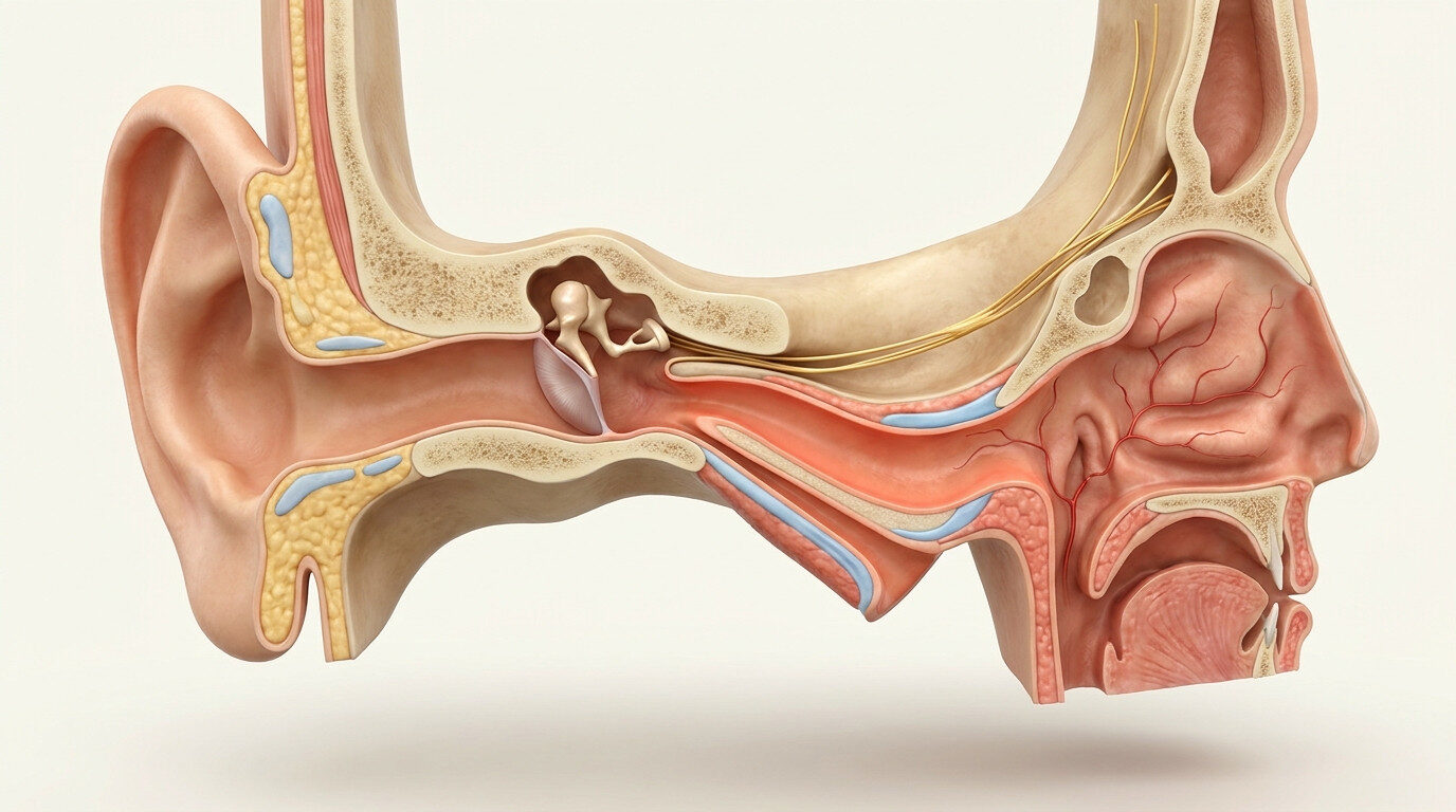 Kulak-östaki-orofarenks yutma anatomik kesiti - yutkunurken kulak ağrısı