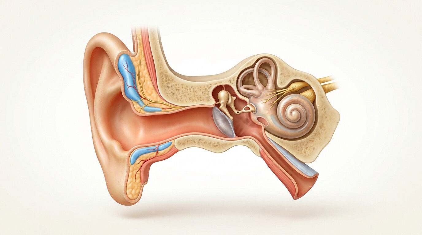 Kulak zarı yırtıldı ne yapmalı - anatomik illüstrasyon