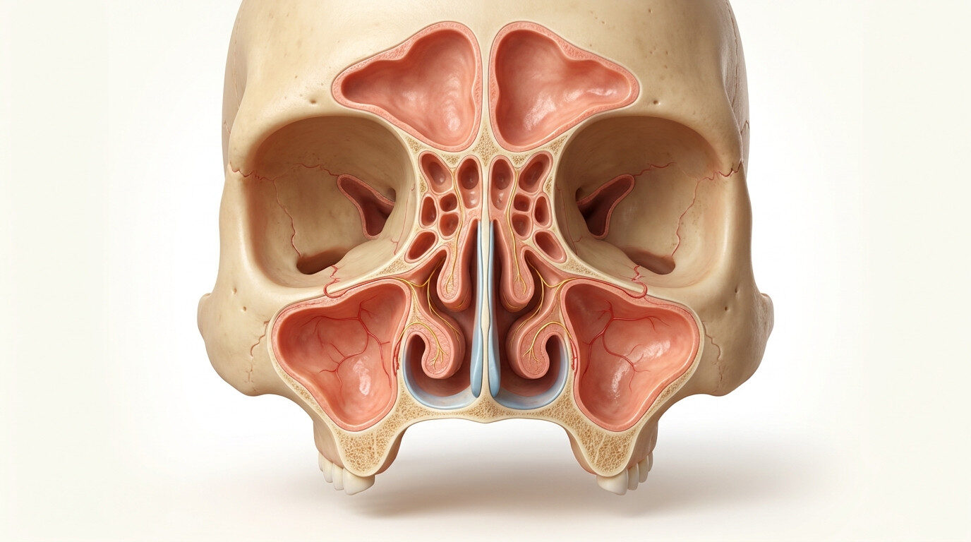 Sinüzit kabusu - anatomik illüstrasyon